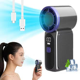 Rechargeable Mini Fan With Digital Display