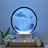 Moving Sand Art Picture Night Light 3D Dynamic Display Table Lamp