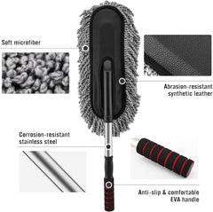 Telescopic Microfiber Car Duster With Long Handle